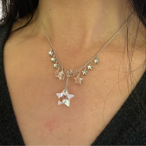 Swarovski Crystal Milky Star Necklace - Picture 2 of 4